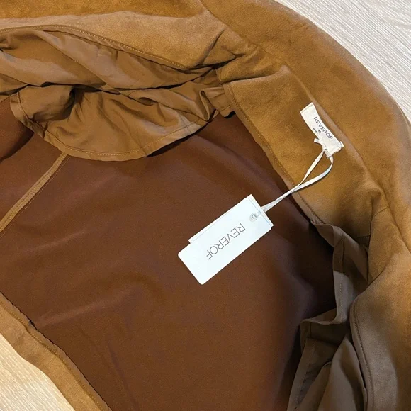 Brown Suede Women's Jacket - Picture 2 of 2